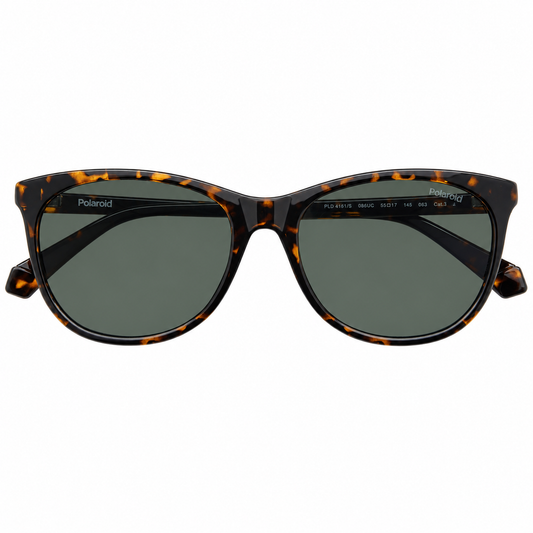 Polaroid Cat-Eye Havana Green Polarised Women's Sunglasses PLD 4161/S