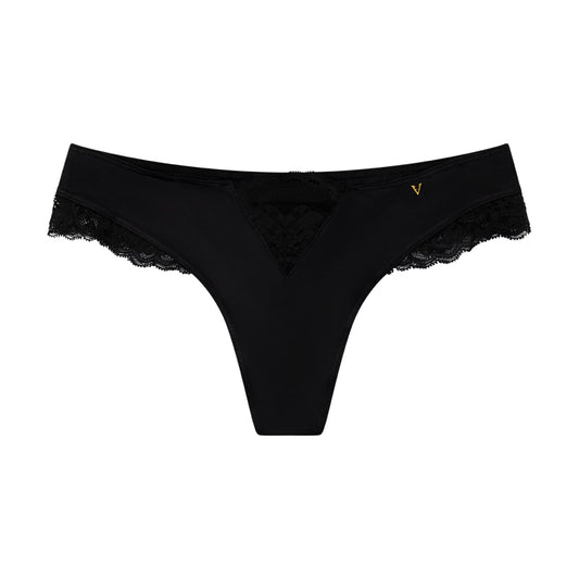 Victoria's Secret Very Sexy Thong Black - Extra Small