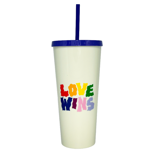 Eleanor Bowmer Manchester Love Wins Tumbler Cup Cream