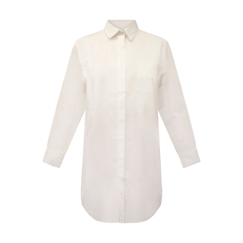 Fynch-Hatton Women's Cotton Stretch Shirt Blouse White