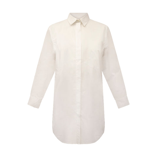 Fynch-Hatton Women's Cotton Stretch Shirt Blouse White