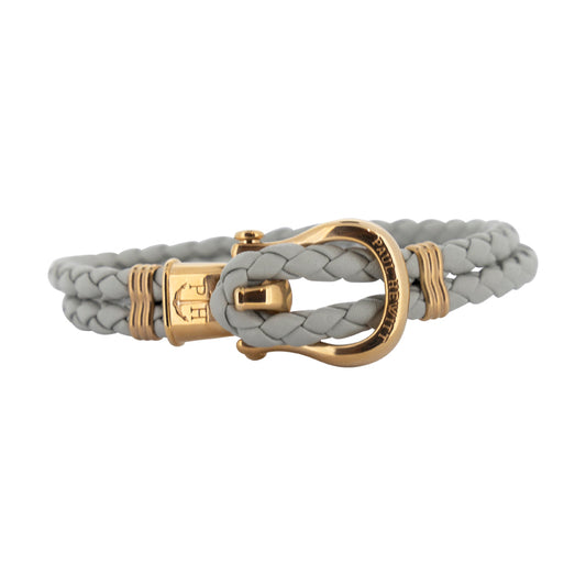 Paul Hewitt Grey Leather Women's Phrep Bracelet - Large