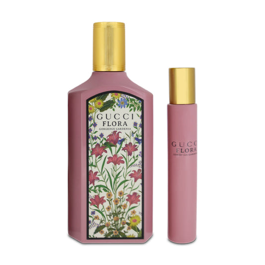 Gucci Flora Gorgeous Gardenia 100ml Eau De Parfum & 7.4ml (Blemished Box)