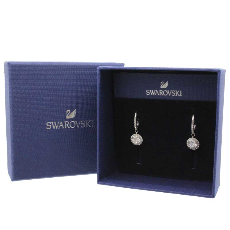 Swarovski Angelic Set Rectangular Cut, White, Rhodium plated -5579842 –  Zhannel