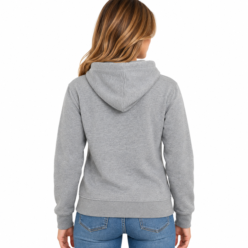 Ralph Lauren Polo Fleece Full Zip Sweatshirt Women's Hoodie Grey Heather