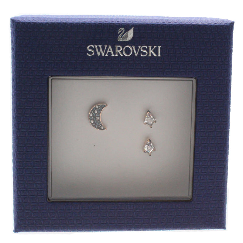 Swarovski Symbol Asymmetric Rose Gold Earrings 5515982