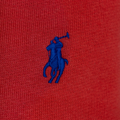 Ralph Lauren Red Fleece Hoodie | Shrunken Fit