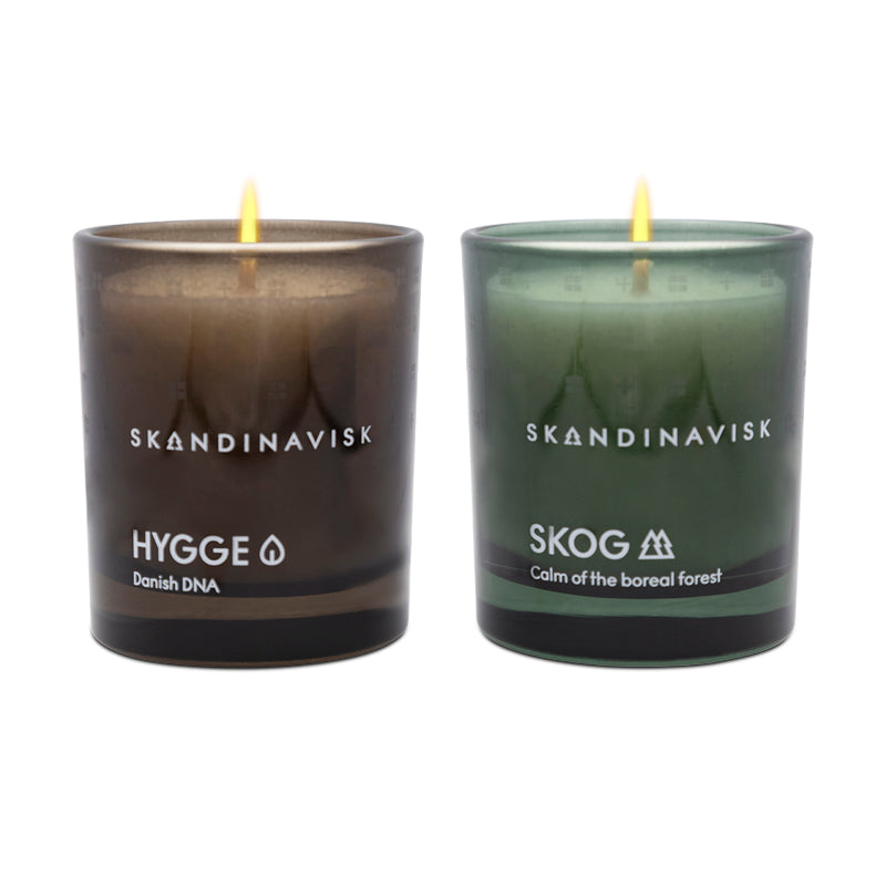 Skandinavisk Twilight 2 Scented Candles Hygge & Skog 2 x 65g