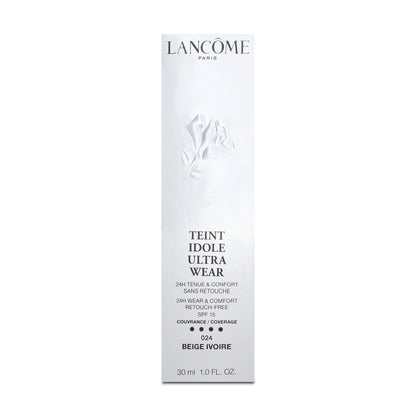 Lancome Teint Idole Ultra Wear Foundation 024 Beige Vanille SPF15 30ml