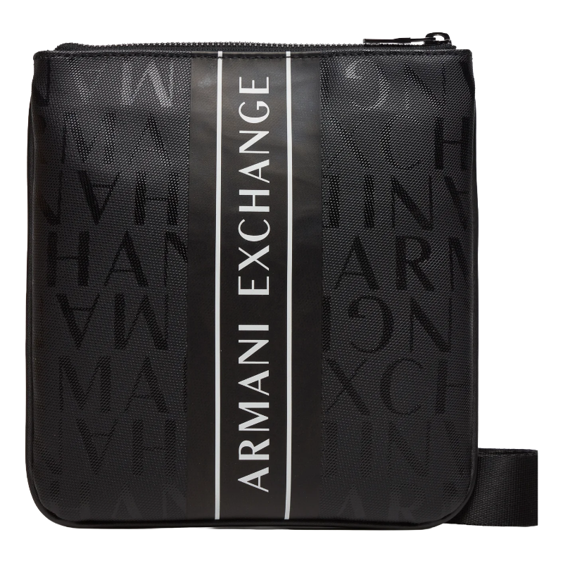 Armani Exchange Flat Crossbody Handbag Messenger Bag Black CC831 
