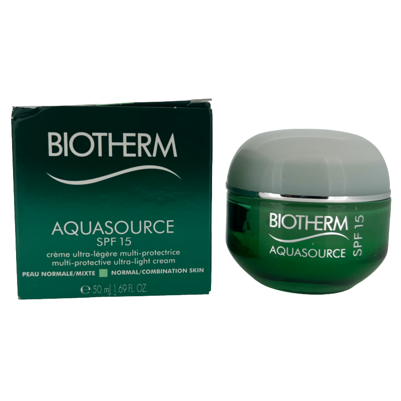 Biotherm Aquasource SPF15 Cream Normal/Combination Skin 50ml (Blemished Clearance)