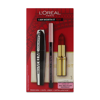 L'Oreal I Am Worth It Reds Makeup Set