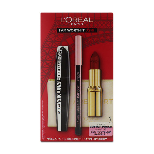 L'Oreal I Am Worth It Reds Makeup Set