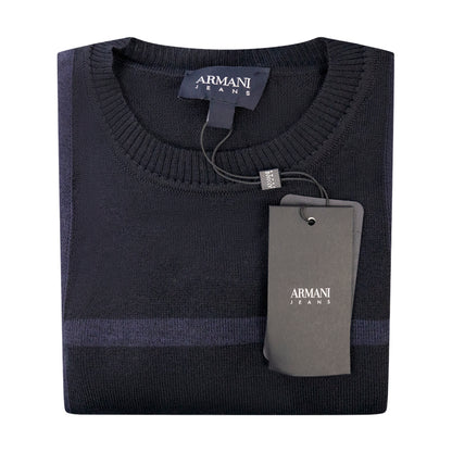 Armani Jeans Maglione Pullover Blu Notte Women's