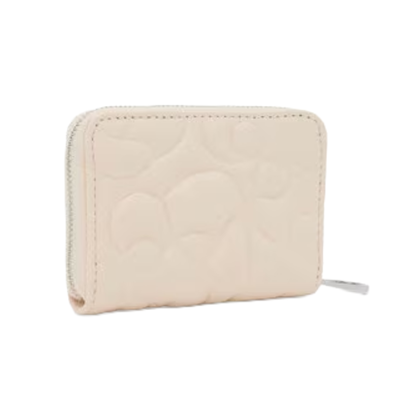 Tous Greta Leather Coin Purse Beige