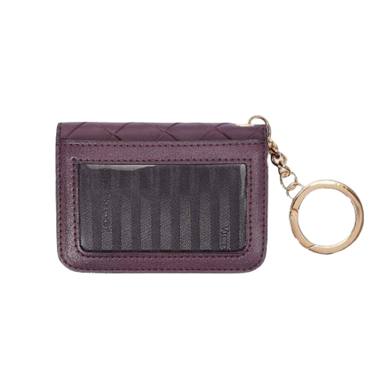 Victoria's Secret Foldable Credit Card Purse Wallet Violet Purple