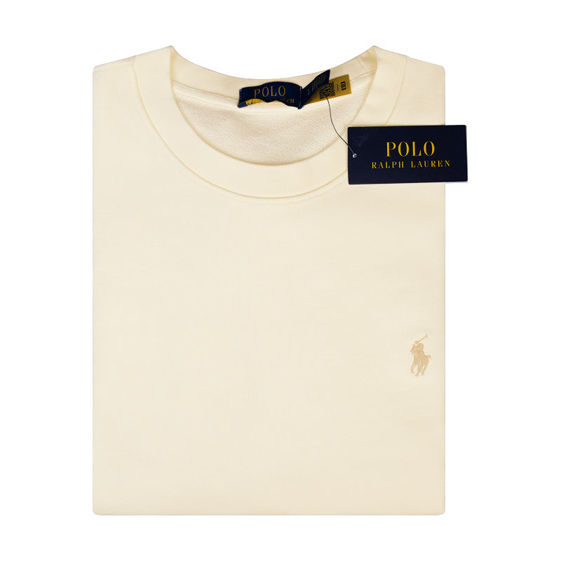 Ralph Lauren Polo Loopback Fleece Sweatshirt Cream