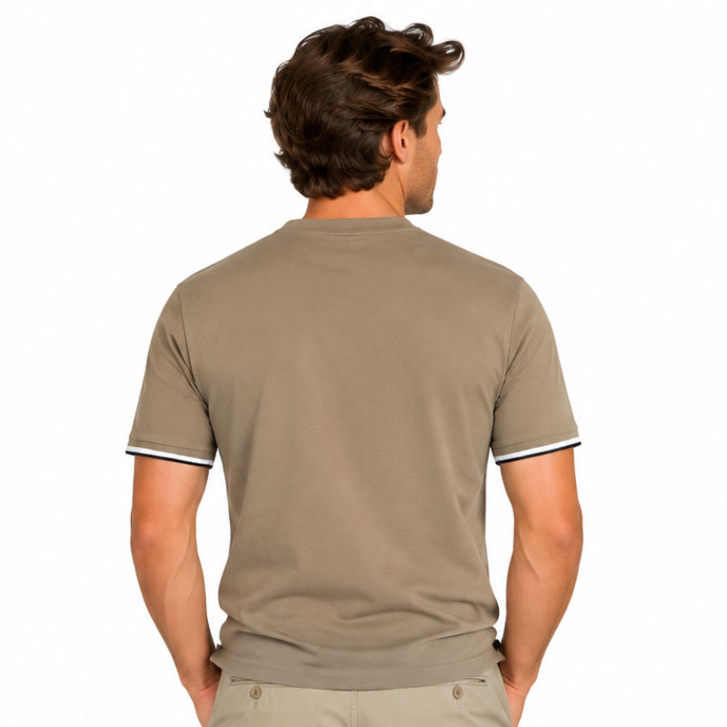 Hugo Boss T-Shirt Thompson 04 Dark Beige Men's