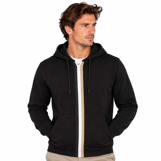 Hugo Boss Salvi 131 Sweatshirt With Zip - Black Men's