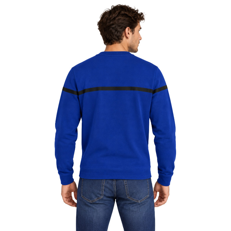 Armani Jeans Logo Blue Sweatshirt - X Large