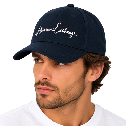 Armani Exchange Men's Baseball Cap Navy Blue