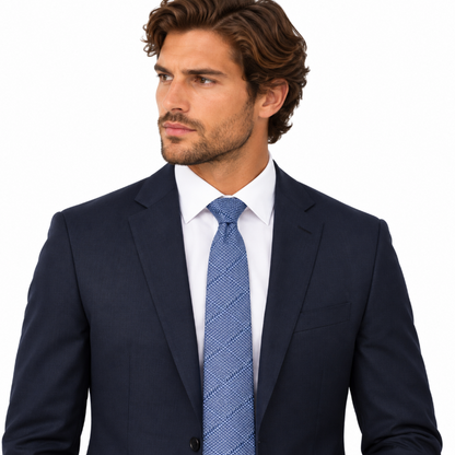 Salvatore Ferragamo Logo Pattern Print Tie Blue