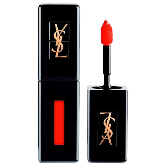 YSL Rouge Pur Couture Vinyl Lip Stain 411 Rhythm Red (Clearance)