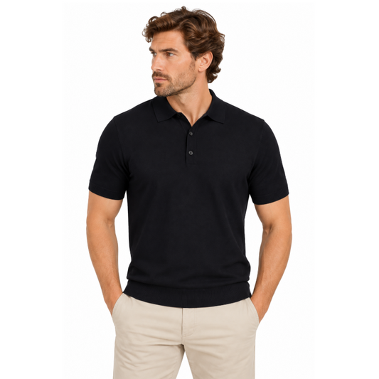 Hugo Boss Pitton 35 Men's Polo Shirt Slim Fit Black 