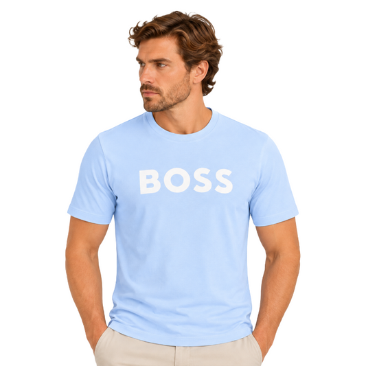 Hugo Boss Tiburt 354 Men's T-Shirt Light/Pastel Blue