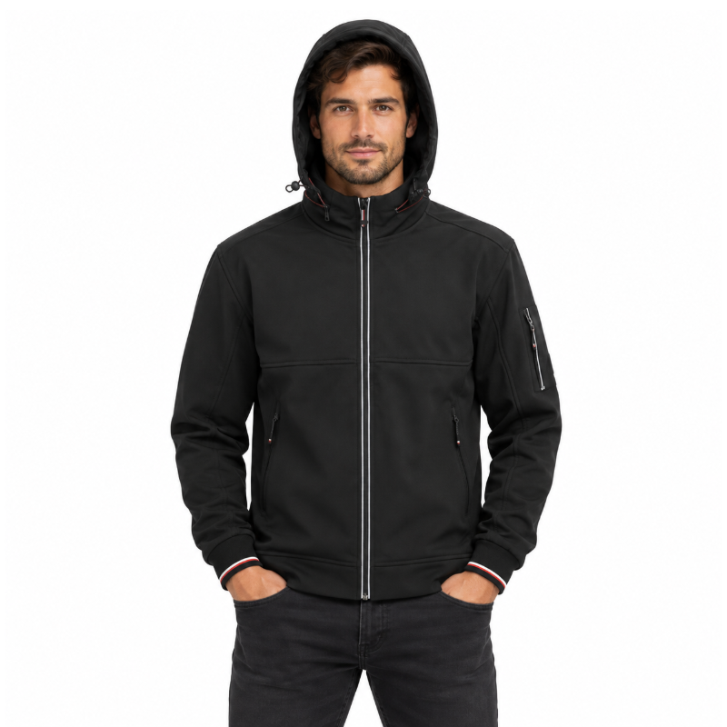 Tom Tailor Mens Outdoor Jacket Black