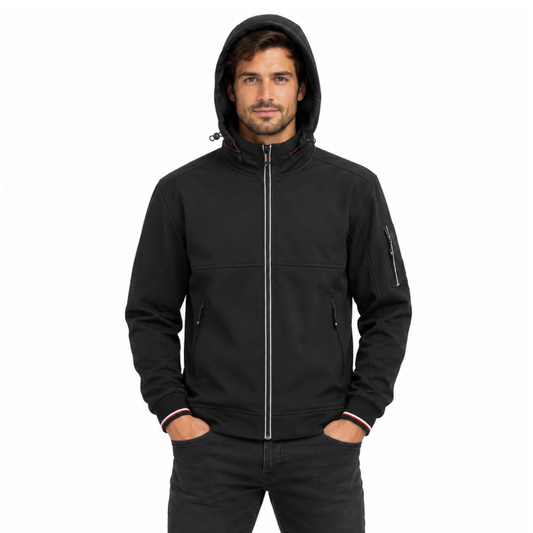 Tom Tailor Mens Outdoor Jacket Black