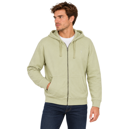Ralph Lauren Polo Zip-Up Men's Hoodie Tan - XX Large
