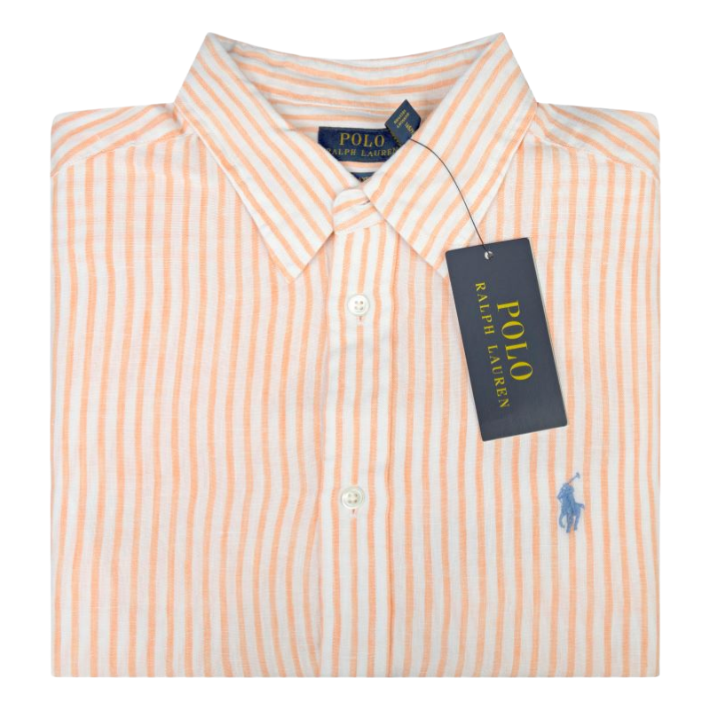 Ralph Lauren Polo Relaxed Fit Shirt White/Spring Melon Women's