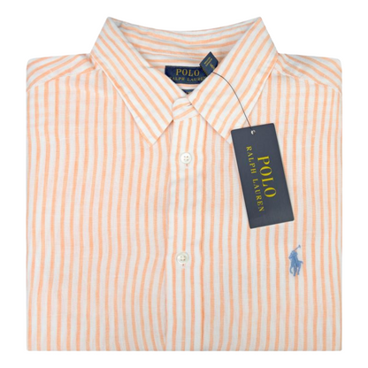 Ralph Lauren Polo Relaxed Fit Shirt White/Spring Melon Women's
