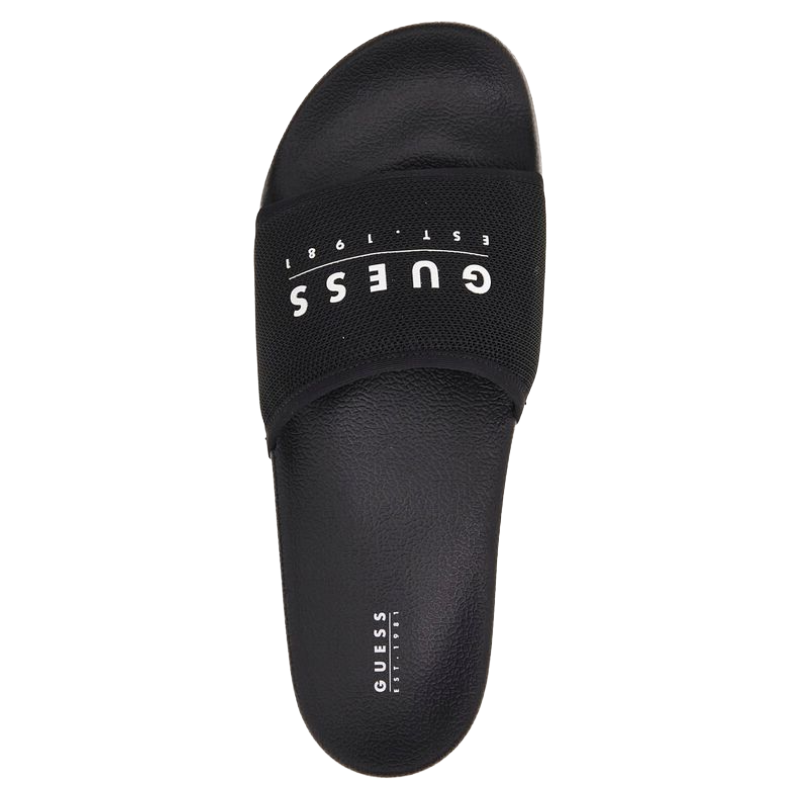 Guess Men's Tokyom logo-script Sandal's Black