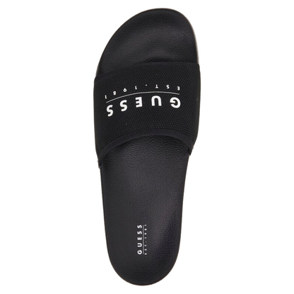 Guess Men's Tokyom logo-script Sandal's Black