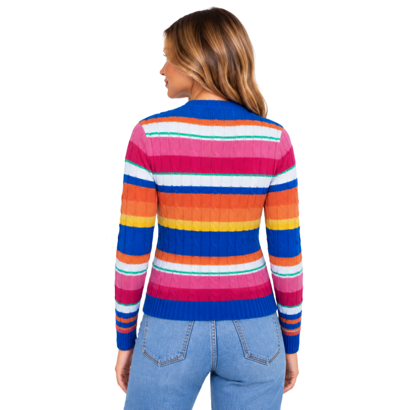 Ralph Lauren Polo Multi Colour Striped Knit Jumper Women's