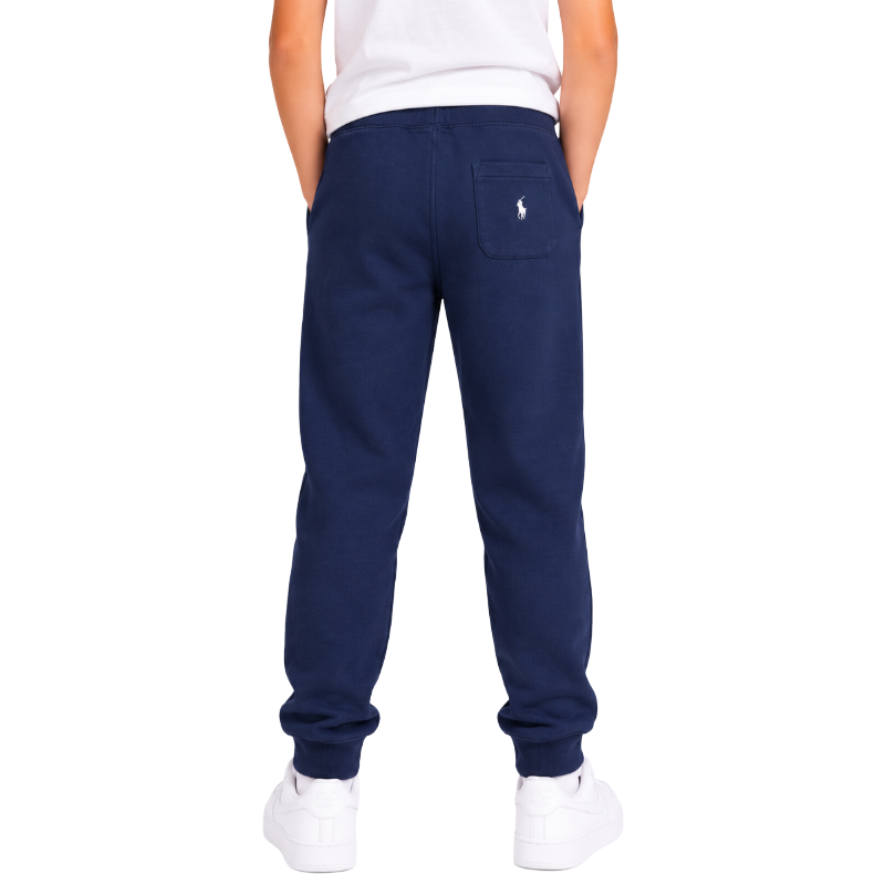 Ralph Lauren Polo Logo Spa Terry Boys Joggers Navy