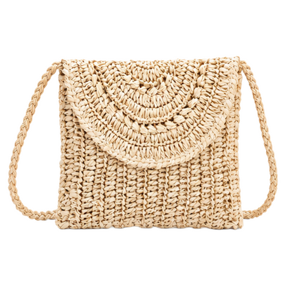 Lascana Women's Mini Straw Bag Woven Raffia Inspired