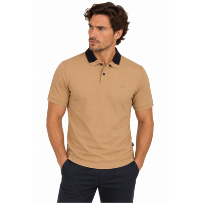 Hugo Boss Phillipson 116 Men's Polo Shirt Medium Beige