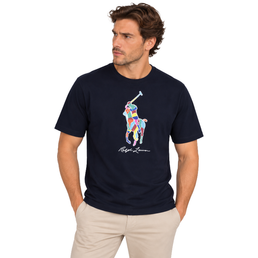 Ralph Lauren Relaxed Fit Big Pony Cotton T-Shirt Black Men's
