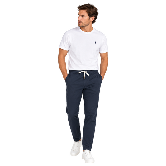 Ralph Lauren Polo Classic Fit Prepster Chino Trousers Nautical Ink Blue Mens