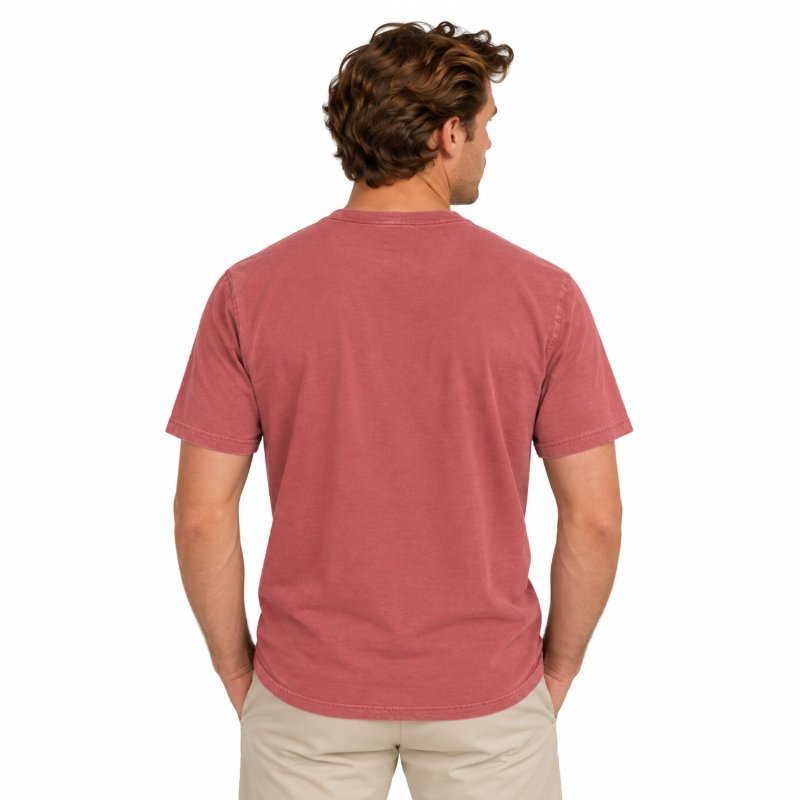 Ralph Lauren Polo Classic Fit Cotton-Linen Pocket T-Shirt Red