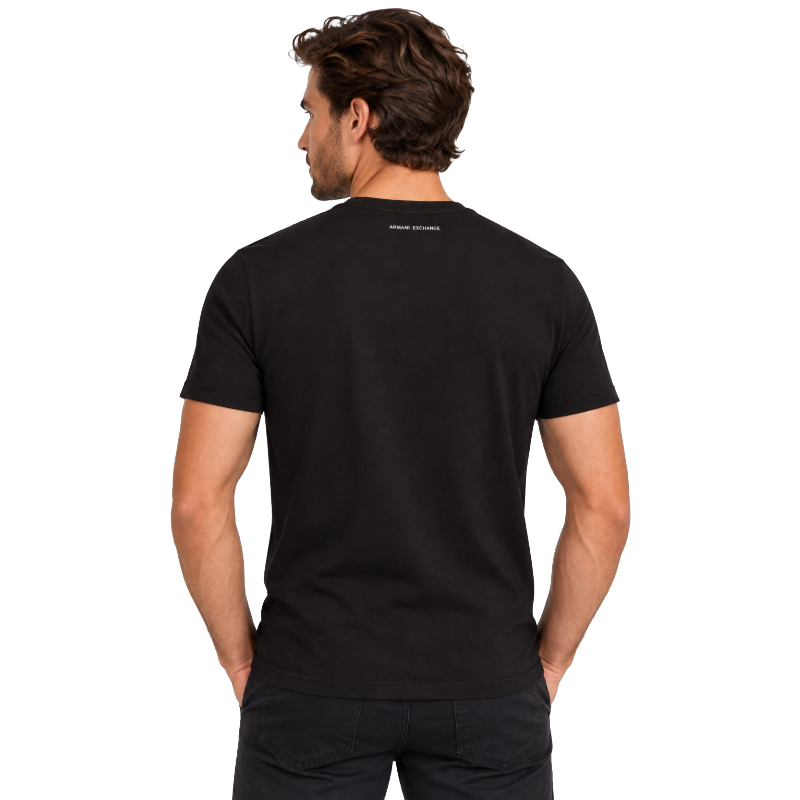 Armani Exchange T-Shirt Z8H4Z Black Slim Fit Large 