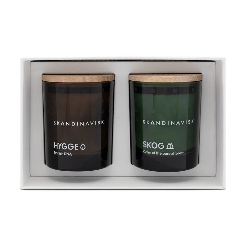 Skandinavisk Twilight 2 Scented Candles Hygge & Skog 2 x 65g