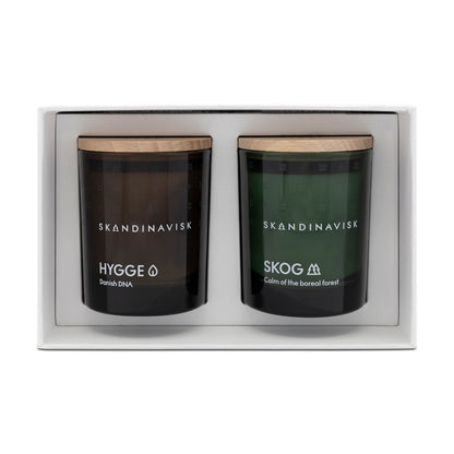 Skandinavisk Twilight 2 Scented Candles Hygge & Skog 2 x 65g