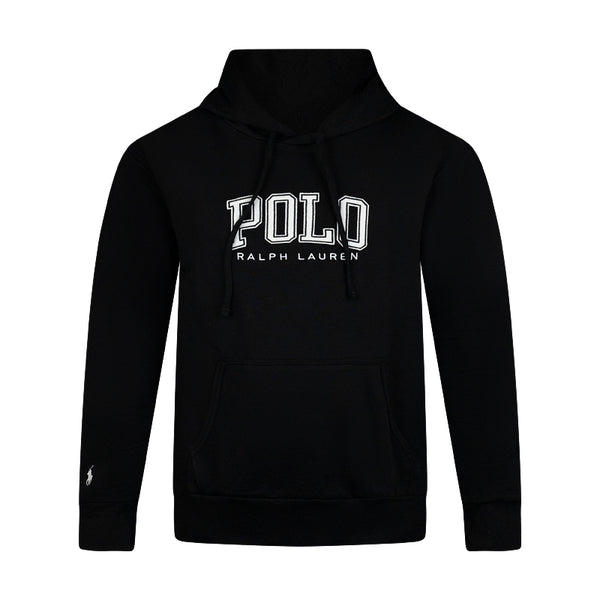 Ralph Lauren Black Polo Hoodie | Logo Print