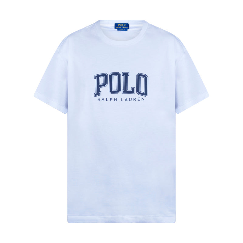 Ralph Lauren Classic Fit Logo Jersey  White T-Shirt