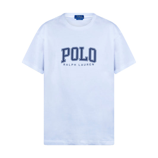 Ralph Lauren Classic Fit Logo Jersey  White T-Shirt