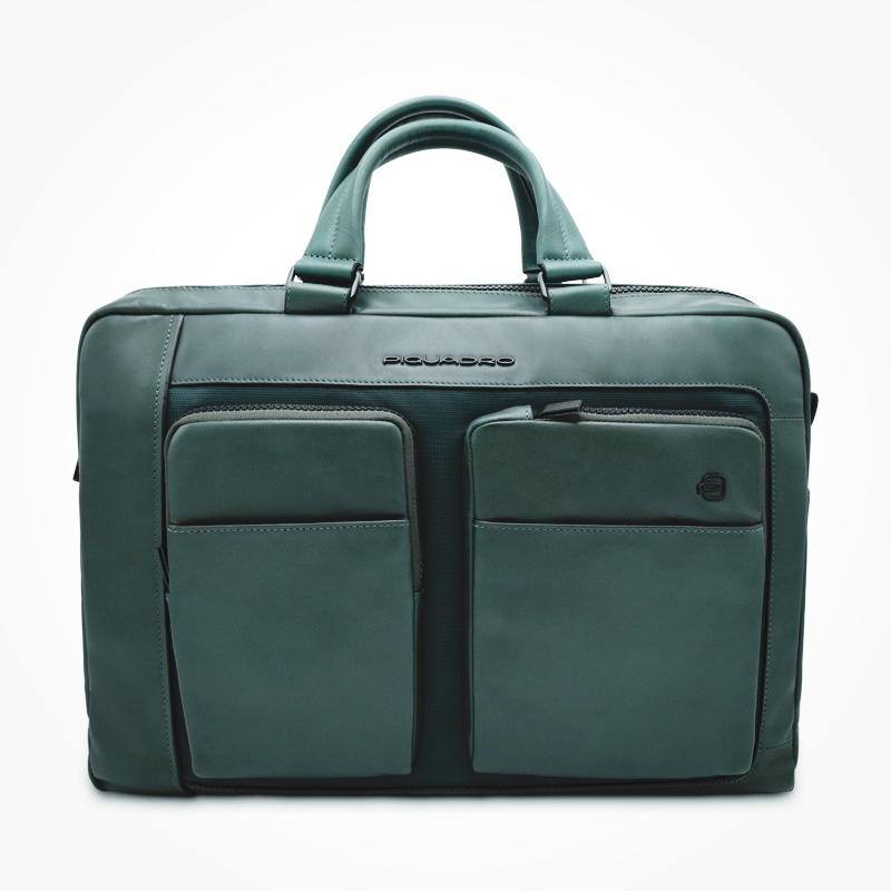 Piquadro 15.6" Laptop Bag Green Men's CA6203W131/VE
